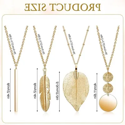Trendy Lange Halskette mit Anhänger für Frauen aus Legierung, 13 cm, Stilvolles und Zeitloses Design