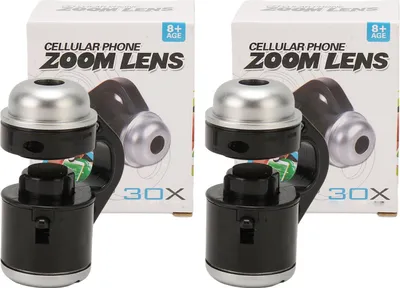 Produktbild von 2pcs Telefon Mikroskop 30x Zoom LED tragbare Clip zur Hautuntersuchung Haaruntersuchung
