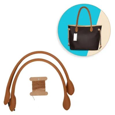 Imagen del producto de 2 asas de cuero para bolsos