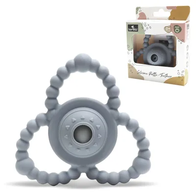 Produktbild von Lorelli Silicone Rattle-Teether Silikon Beißring mit Rassel für Babys ab 0+ Monaten BPA frei Zahnungshilfe Greiftraining