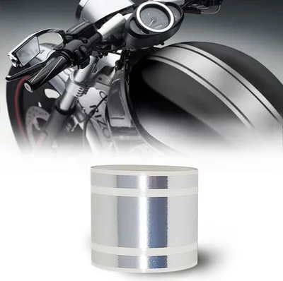 Image de Bande Bande adhésive pour Moto 3 fils chrome 80 mm x 2 mt