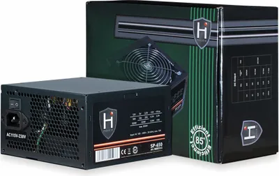 Image de Inter-Tech HIPOWER SP-650 power supply unit 650 W 20+4 pin ATX ATX Black