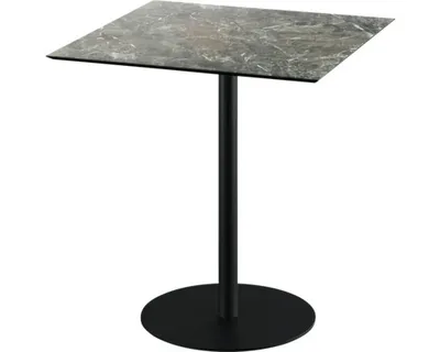 Produktbild von Urban Terrassentisch Schwarz gestell + Galaxy Marble HPL 70x70 cm