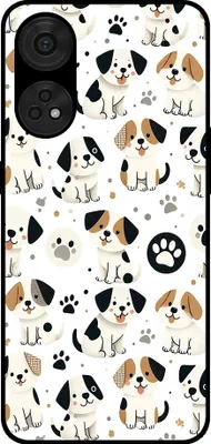 Produktbild von Smartphonica Telefon Fall geeignet für Oppo Reno8T 4G mit Hund drucken - TPU zurück Abdeckung Fall Hund Design