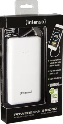 Obrázok produktu pre Intenso Powerbank XS10000 white 10000 mAh vrátane USB-A na Type-C