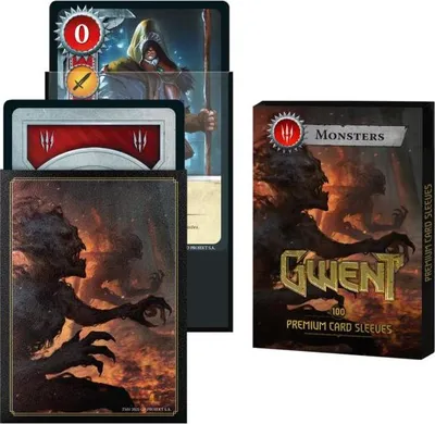 Produktbild von Gwent-Kartenschützer – Set mit 100 offiziellen Kartenschützern