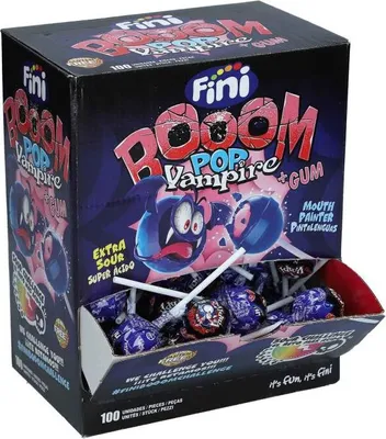 Produktbild von Fini Booom Pop Vampire + Gum 100er