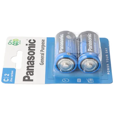 Produktbild von Panasonic R14BE General Purpose Baby C Batterie 2er Blister Zink Kohle