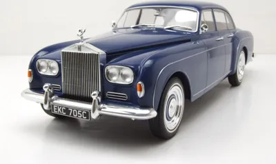 Produktbild von MCG 18124 Rolls Royce Silver Cloud III Flying Spur Mulliner RHD 1965 dunkelblau 1:18