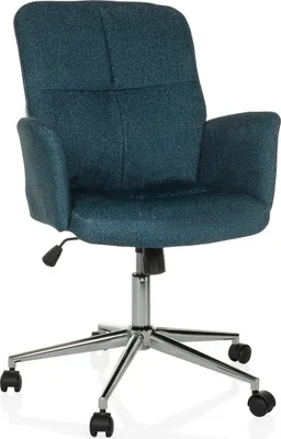 Produktbild von hjh OFFICE Home Office Bürostuhl SOLAO 400 Schreibtischstuhl mit Armlehnen Stoff Drehstuhl