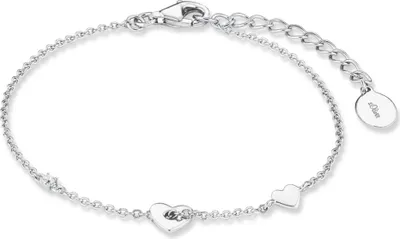Produktbild von s.Oliver Jewel Damen Armband Silber Zirkonia SO PURE Herz 2017226
