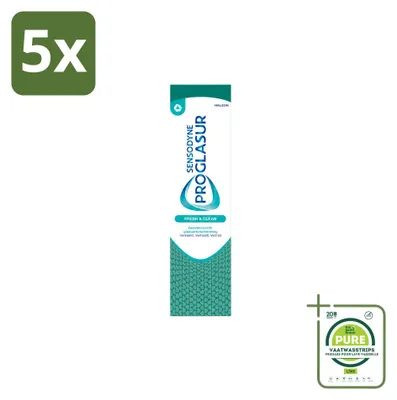 Produktbild von 5 x Sensodyne Proglasur Fresh & Clean Zahnpasta - 75 ml - Großpackung - 5 Stücke