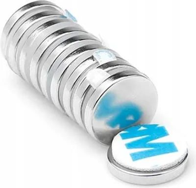 Immagine prodotto di Magnete cilindrico al neodimio MW 12x2 con schiuma adesiva marca 3M 1 pezzo