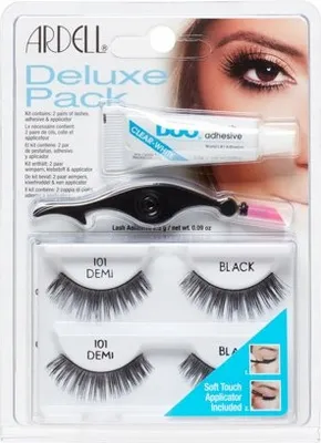 Obrázok produktu pre Ardell | Umelé riasy, Deluxe #101, umelé riasy, predlžovanie rias, nalepovacie riasy