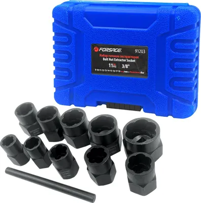 Image de Jeu de clés à douille pour écrous et vis endommagés 9-19 mm 3/8"