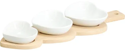 Produktbild von Porzellan-Servierset, 4-teilig