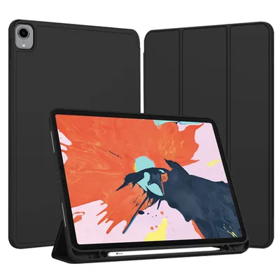 Obrázok produktu pre Techsuit Flex Trifold (s držiakom na pero) – Puzdro na iPad Pro 12.9 (2018/2020/2021/2022) – Čierna