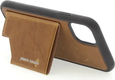 Produktbild von Pierre Cardin Apple iPhone 11 Brown Back cover case - Genuine Leather