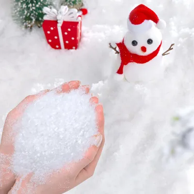 Kunstschnee (100 g) – realistische Dekoschnee-Flocken für Weihnachten