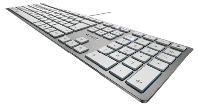 Immagine prodotto di Cherry JK-1600BE-1 CHERRY TAS KC 6000 SLIM Corded BE-Layout silber/weiß