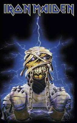 Image de Affiche textile Iron Maiden, modèle Powerslave Eddie