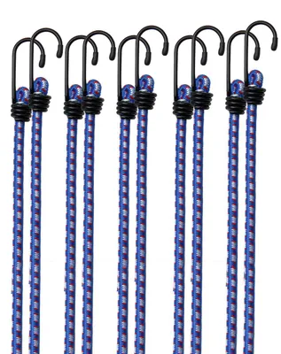 Produktbild von MONZANA® Spanngummi mit Haken Sicherer Halt & vielseitig einsetzbar 10er Set Expander 30,5cm wetterfest Gepäckspanner Gummispanner mit Haken