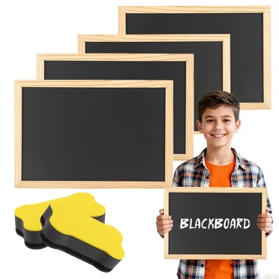 Produktbild von Set aus 4 A4 Tafeln für den Schulgebrauch mit Holzrahmen