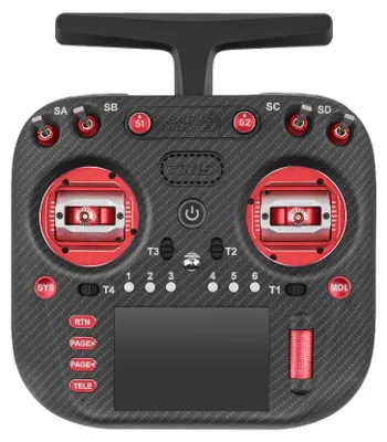 Produktbild von RadioMaster TX15 Max Fernsteuerung 2,4GHz/900MHz ELRS 16-Kanal AG02 CNC Hall-Gimbal 3,5 Zoll Touchscreen für FPV Racing Drohnen, Rot FCC-Version