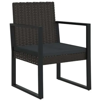 A single outdoor chair with a cushion, shown from a front-side angle against a white background.