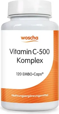 Produktbild von Woscha Vitamin C-500 Komplex - 120 EMBO-Caps
