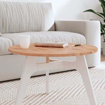 Produktbild von vidaXL Tischplatte Ø60x1,5 cm Rund Massivholz Buche