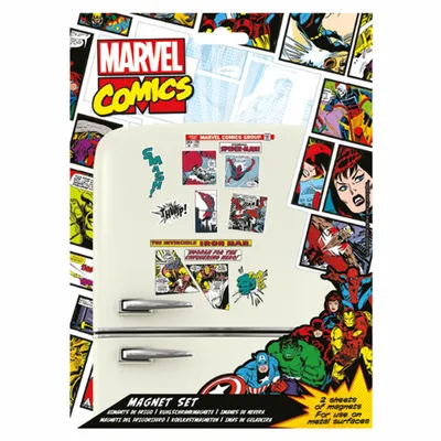 Immagine prodotto di Set di magneti Marvel Comics (Eroi)