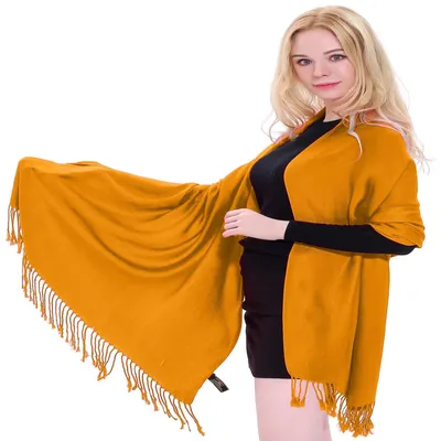 Zdjęcie produktu dla Szaliki damskie Pashmina w jednolitych kolorach