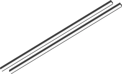 Produktbild von L&S Led Schienestrahler Leuchte Linear Lite Track passend zu Stromschiene 24V schwarz - 2 Stück