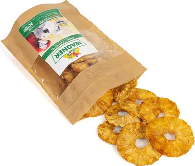 Produktbild von Wagner's Ananas-Scheiben Für Papageien, Getrocknet, 100G - Vitaminreicher Snack Wagner's Papageien Ananas-Scheiben, Getrocknet, 100G - Gesunde Belohnung Für Vögel