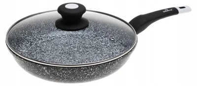 Zdjęcie produktu dla PATELNIA GRANITOWA Nieprzywierająca 20cm Z POKRYWKĄ Indukcja Gaz 8641