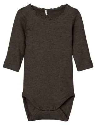 Image de NAME IT - Body pour femmes, modèle Nbfkab Ls, couleurs : Noos, Delicioso, référence : Numeric_80