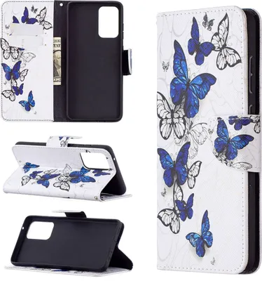 Produktbild von König Design Hülle kompatibel mit Samsung Galaxy A72 5G Kunstleder Handyhülle - Handy Case Weiß
