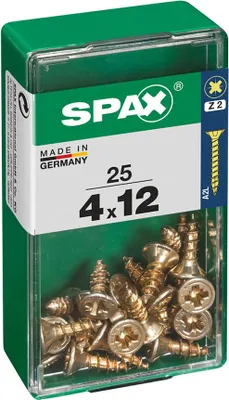 Image de Vis Bois Spax Tête Plate Yellox Fixation Bois Rapide Et Durable - Spax