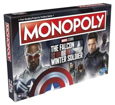 Produktbild von Hasbro - Monopoly - The Falcon and the Winter Soldier (englisch) Brettspiel Gesellschaftsspiel Marvel