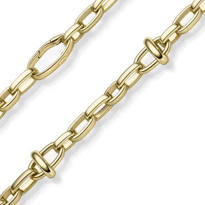Produktbild von 16mm Phantasie-Kette Halskette Collier aus 585 Gold Gelbgold 55cm