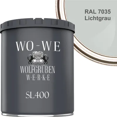 Produktbild von Schwimmbadfarbe Poolfarbe Schwimmbeckenfarbe SL400 Lichtgrau RAL7035 - 750ml