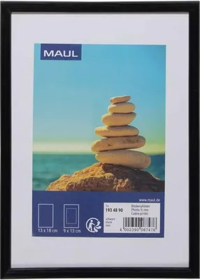 Produktbild von MAUL Bilderrahmen MAULart Kunststoff 13 x 18 cm, ca. B6 schwarz