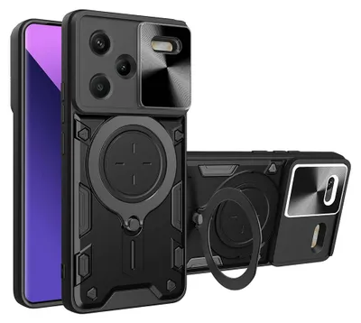 Produktbild von Techsuit CamGuard Pro Back Cover Hülle für Xiaomi Redmi Note 13 Pro Plus - Schwarz