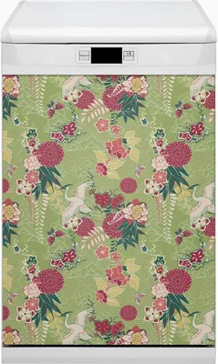 Obrázok produktu pre Magnety Dekoratívna magnetická fólia do umývačky riadu 45x80 cm Kuchyňa - Fauna a flóra