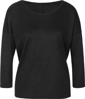 Produktbild von LASCANA 3/4-Arm-Shirt schwarz Größe 48/50