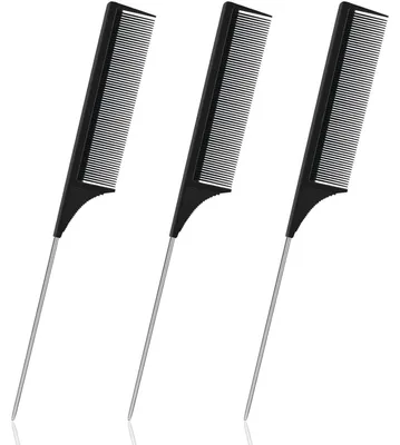Produktbild von Stielkamm Friseur Carbon Kohlefaser Hair Comb Hitzebeständig