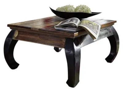 Produktbild von MASSIVMOEBEL24.DE Couchtisch Altholz 80x80x45 mehrfarbig lackiert NATURE OF SPIRIT #71