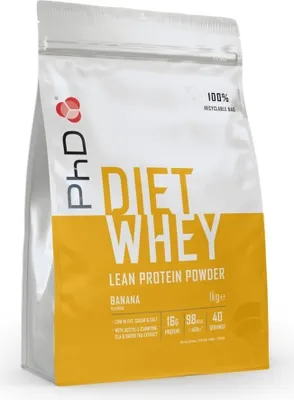 Produktbild von PhD Diet Whey (1000g) Banana - Eiweiße - Protein-Mischung
