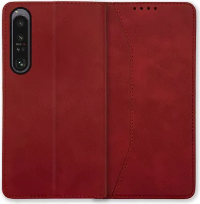 Produktbild von Bookstyle 'Premium' Schutzhülle Klapphülle Schutztasche Etui Cover für Sony Xperia 1 VI - Rot